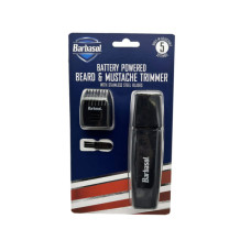 Barbasol Battery Powered Beard & Mustache Trimmer with Stainless Steel Blades