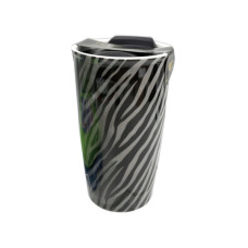 12oz Zebra Ceramic Travel Mug