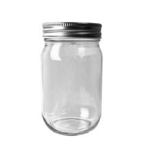 12 Ounce Glass Container w/Lid
