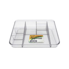 10" x 7.75" 8-Section Clear Desk and Drawer Organizer
