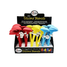 Kitchen Digest Multi-Color Small Silicone Ladle in Display