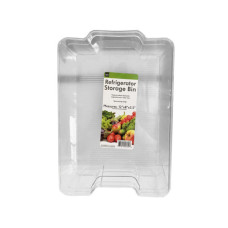 Medium Clear Refrigerator Storage Box with Handles