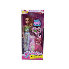 11" Assorted Toy Beauty Doll with Shimmer Fashion Dresses and Accessories