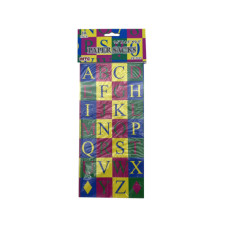 10 Piece Paper Lunch Bags in Assorted Numbers & Letters