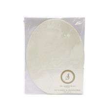 Oval Shaped Notecards Set of 3