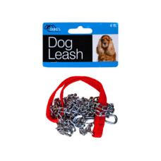 Dog Leash with Faux Leather Handle