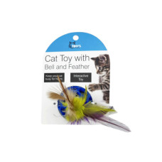 Cat Toy with Bell and Feather