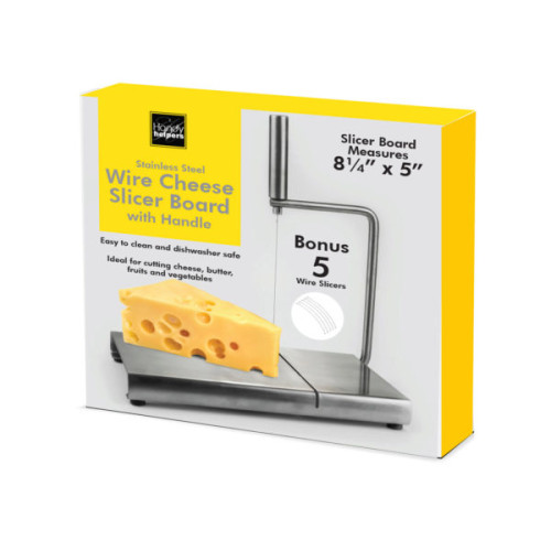 Stainless Steel Wire Cheese Slicer Board with Handle