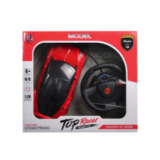 Remote Control Red Race Car with Steering Wheel Remote