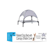 Raised Dog Bed with Canopy Shade Cover