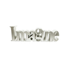 10" X 3" Champagne Gold Tabletop Resin Word Decor IMAGINE