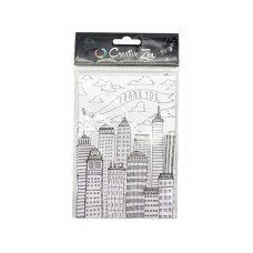 adult coloring thank you cards 8 pack