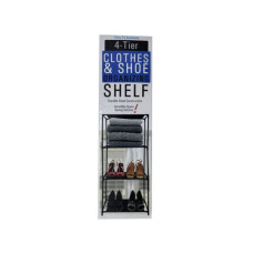 4-Tier Clothes and Shoes Organizing Shelf