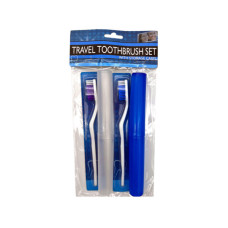 4 Piece Travel Toothbrush Set with Cases