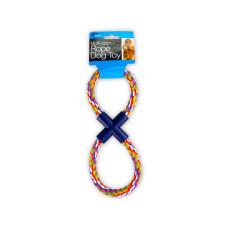 Figure 8 Multi-Colored Rope Dog Toy