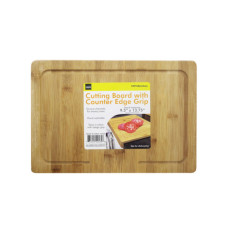 Bamboo Cutting Board with Counter Edge Grip