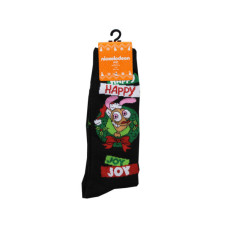 1 Pack Nickelodeon Ren and Stimpy Mens Crew Socks in Sizes 10-13
