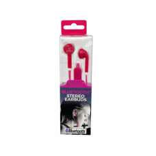 Premier Wireless Bluetooth Earbuds with Mic in Pink