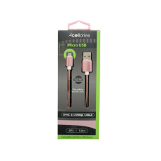 Acellories 6 Foot Micro USB Cable in Rose Gold