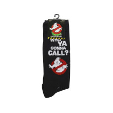 2 Pack Ghostbusters Who You Gonna Call Mens Crew Socks Size 10-13