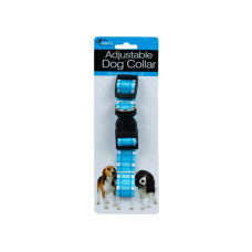 Adjustable Dog Collar with Plaid Design