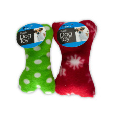 Plush Dog Bone with Rubber Duckie Print