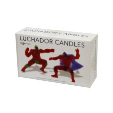 luchador candles set of 2