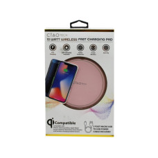 Ciao Tech 10 Watt Wireless Charging Pad in Light Pink
