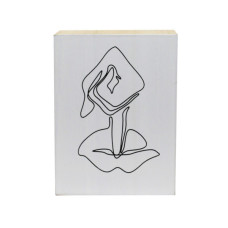5" x 7" MDF Box Silhouette Whisper Decor