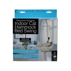 Macrame Hanging Cat Hammock Indoor Cat Bed Swing