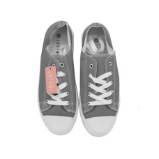 Women's Grey Low Top Sneaker Shoes in Assorted Sizes