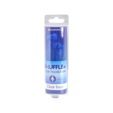 magnavox shuffle in ear silicone earbuds with mic in blue