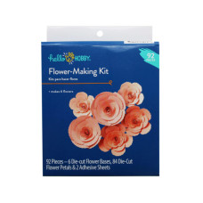 hello hobby 92 piece pink flower making kit