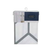 AMG Bath Collection 70" x 72" Geo Print Peva Shower Liner