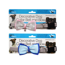 Decorative Dog Collar with Bell and Bow