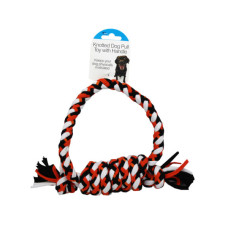 Knotted Dog Pull Toy with Handle