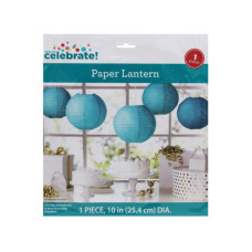 10" Decorative Paper Lantern in Teal