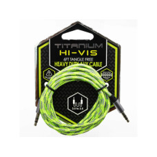 Celltronix Hi-Vis Titanium 6 Foot Tangle Free Auxiliary Audio Cable in Neon Green
