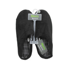 men's large black slippers