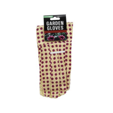 Assorted Color Polka Dot Adult Garden Gloves with Raised Grip Dots