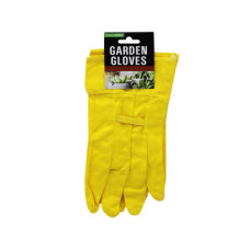 Assorted Green and Orange Cloth Gardening Gloves