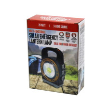 20 Watt 3-Light Source Multi-Functional Solar Emergency Lantern Lamp