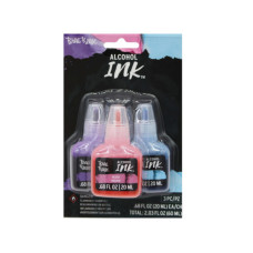 brea reese 3 pack 2 oz alcohol ink paint in sky blue, lavend