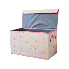 Extra Large Pink Triangle Pattern Collapsible Storage Box 14.5" x 28" x 15.75"