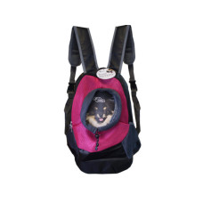 Pet Travel Backpack Carrier with Peekaboo Window and Adjustable Straps