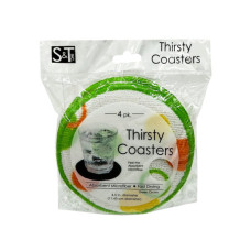 4 Pack Microfiber Thirsty Cloth Coasters
