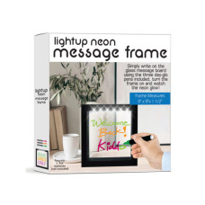 Battery-Operated LED Neon Effect Message Frame with 3 Markers