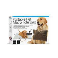 Portable 2-in-1 Folding Pet Mat and Tote Bag