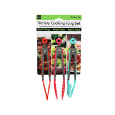 3 Pack All-in-One Variety Cooking Tong Set
