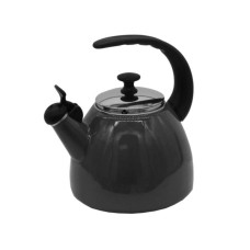 2.5 liter black whistling tea kettle